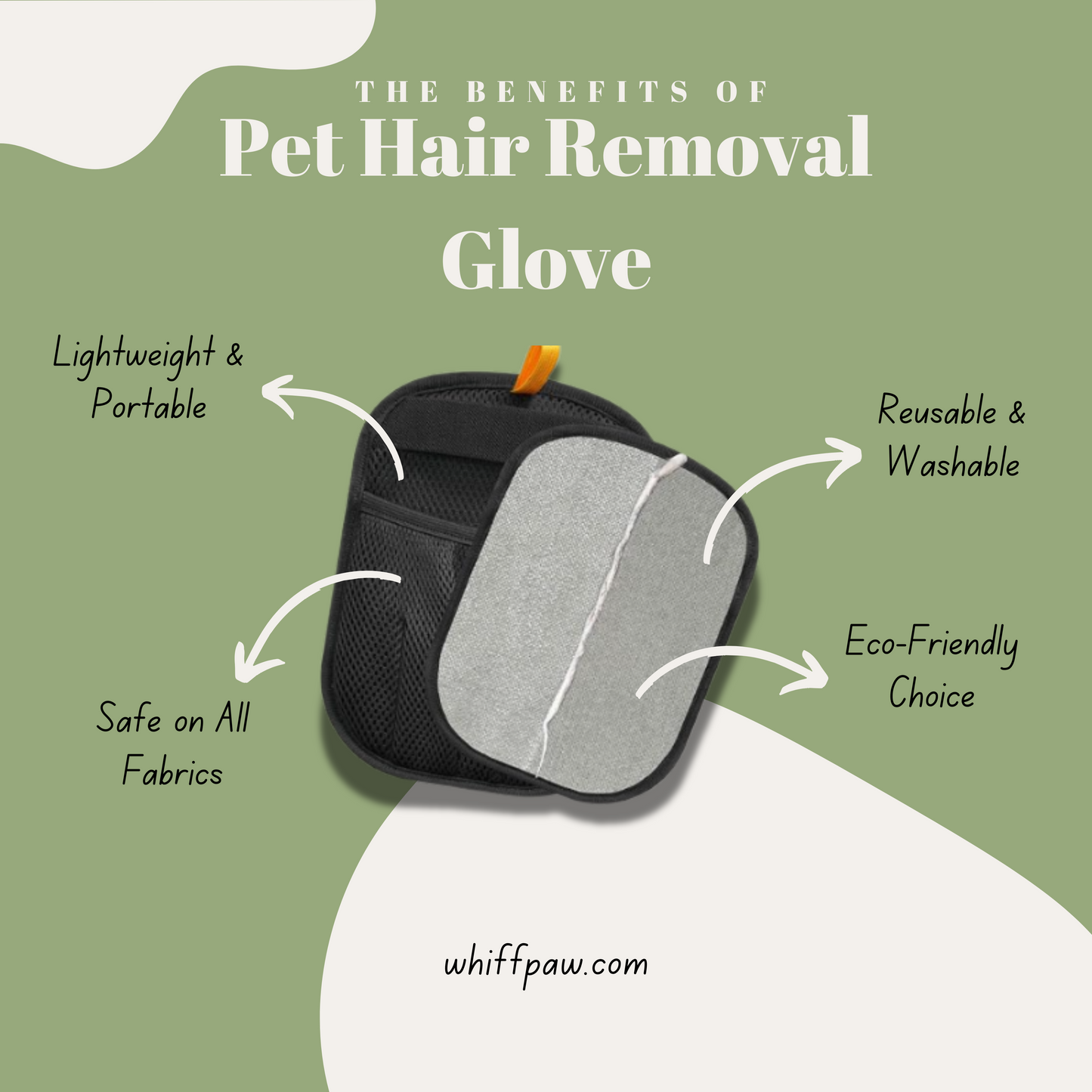Dual-Sided Pet Hair Remover Glove for Grooming Dogs, Cats &amp; Rabbits (1-3 Pack Options)