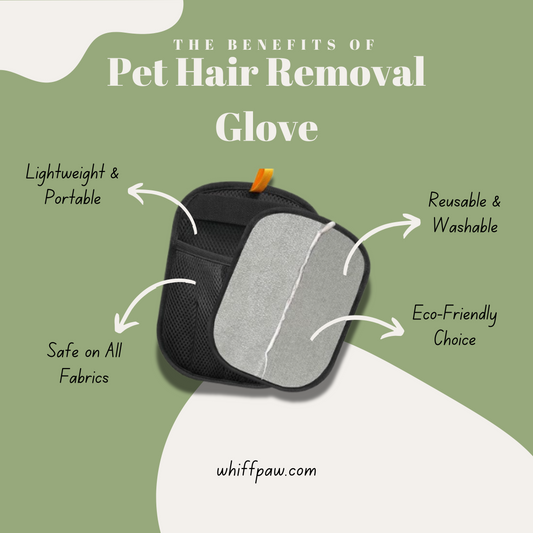 Dual-Sided Pet Hair Remover Glove for Grooming Dogs, Cats &amp; Rabbits (1-3 Pack Options)